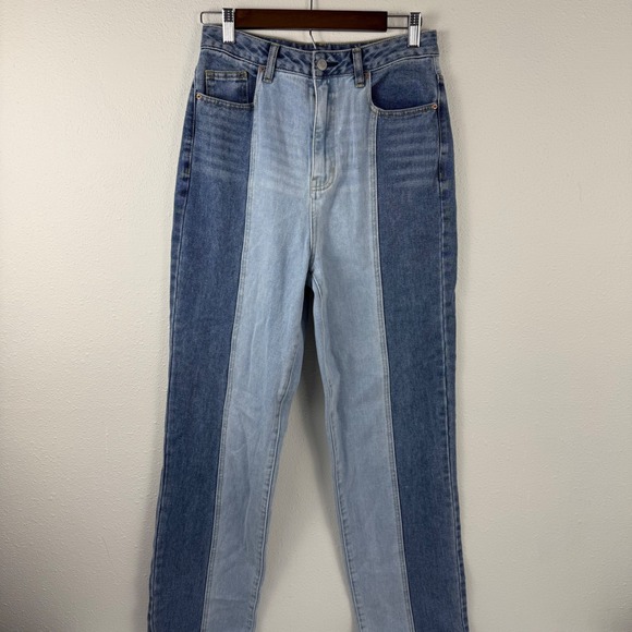 PacSun Denim - PacSun 90s Boyfriend Two Tone Colorblock High Rise Jeans Blue Size 28 EUC